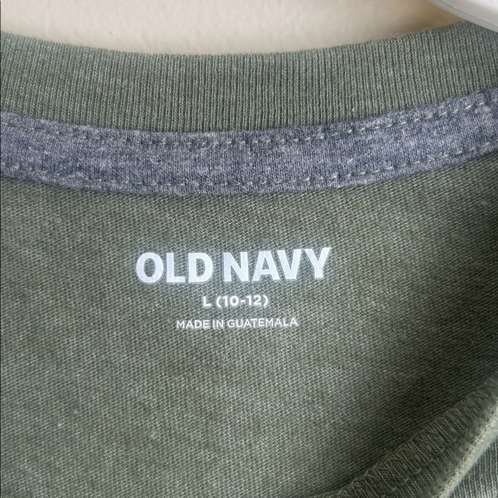 Old Navy long sleeve graphic Tee EUC size large 10/12 - Picture 3 of 4